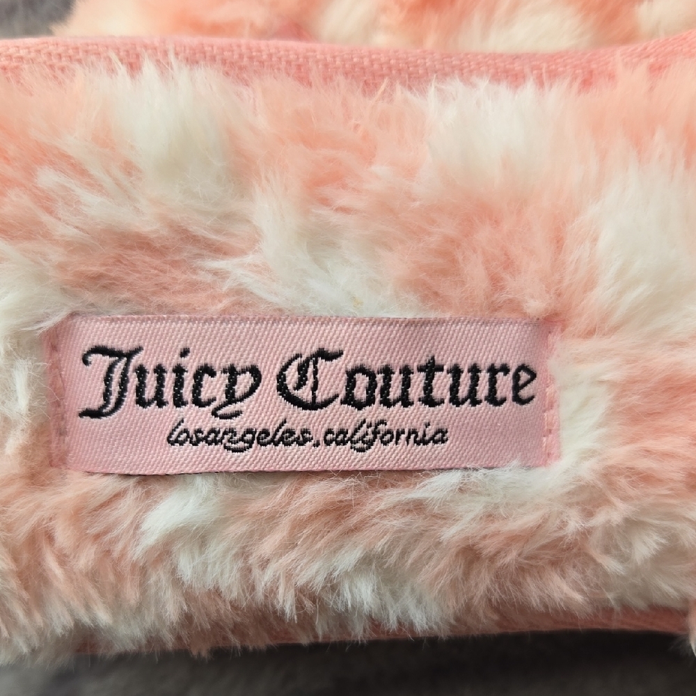 Juicy Couture Checkered Pink and White Slippers SIZE XL 11 ππ - Picture 3 of 9